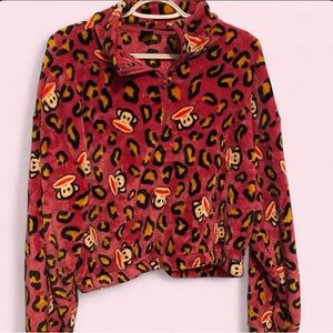 Paul Frank Pink Leopard Fleece Jacket